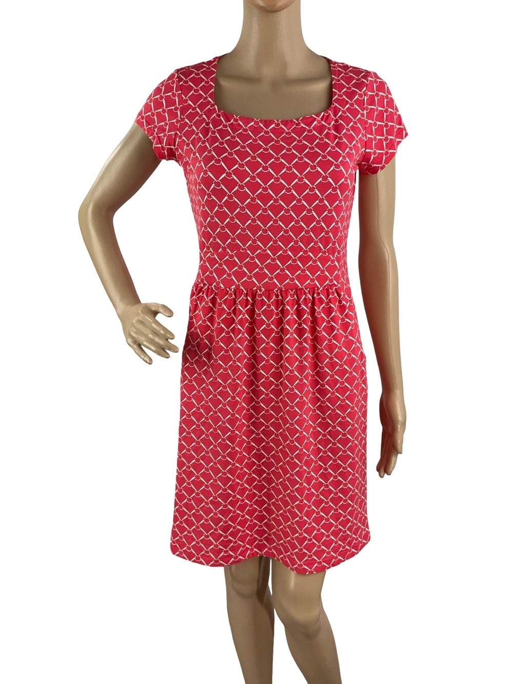 J. McLaughlin Emma Catalina Cloth Dress Multicolor Chain Print Size XS
